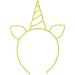 amangul Thin Side Unicorns Headband Luminous Hair Hoop Fashion Women Halloween Party Hairstyle Lightweight Light up Headwear(Yellow) - Buy Online on GoSupps.com