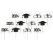 TOPBATHY 2024 Graduation Theme Cupcake Toppers 12pcs Glitter Grad Cap Cake Picks 2024 Diploma Appetizer Picks for Graduation New Years Party Cake Decorations