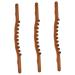 Lurrose 3st roll rod with ten pearl muscle sucks Manual Schabestab Tool Hand massager made of wood body massage roller Manual muscle roller carbonized wood fitness neck roll brownx3st 52x4x2cmx3pcs