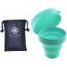 Collapsible Silicone Cup for Menstrual Cups - Travel-Friendly Sterilizing and Storage Solution by LUCKY CLOVER (Sky Blue) - Buy Online on GoSupps.com
