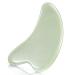 Macabolo Masajeador Facial de Jade Piedra de Jade de Gua Sha Tabla de guasha para el cuidado de la piel del rostro herramientas de masaje para reducir las arrugas y tensar la piel