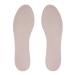 Pigskin Leather Shoe Insoles for Women Self-Adhesive Barefoot Shoe Inserts for High Heels Dress Shoes Sandals Flats and Boots Sockless Shoe Liners 1 Pair Apricot-round Women Size 8