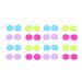 NATUDECO 16-part contact lens container colorful make-up lenses storage containers with tweezers random lentil carriers for outdoor activities travel