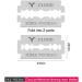 Spring Inside 74 Blades DE Razors Straight Razor Stick for Men Women Barber Shaving Blades Spring Beard Face Underarm Body (Black) - Buy Online on GoSupps.com