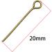 Shapenty 1000PCS Mini Metal Wire Eyepins - 20mm Bronze - DIY Craft Jewelry Making - Buy Online on GoSupps.com
