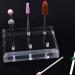 Acrylic Nail Drill Bit Holder Stand Case - 6 Holes Display Organizer for Manicure Tools - Clear | Home & Salon Use - Buy Online on GoSupps.com