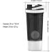 Artoid Mode 720ml Inspirational Sports Fitness Protein Shaker Bottle with Twist-Lock Storage, Dual Mixing Technology - BPA Free Black/White - Buy Online on GoSupps.com
