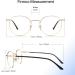 Firmoo Blue Light Blocking Reading Glasses | UV 400 Computer Gaming Glasses | Anti Glare Lens | Round Metal Frame | Gold | 1.75x - Buy Online on GoSupps.com