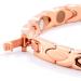 Men's Rose Gold Magnetic Field Therapy Bracelet - Adjustable 7.8 Magnetic Hard Band - Ideal Health Gift - Buy Online on GoSupps.com