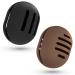 Fauxomor make-up sponge storage-2 pieces breathable silicone beauty blender travel bag for all sizes of make-up sponge sustainable portable cosmetic tool black+coffee 1 piece (2-pack) C-black (3-line)+coffee (5-Line)