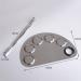 Angzhili Stainless Steel Makeup Mixing Palette with Spatula Tool - 6x3.9 inches | For Foundations, Lipsticks, Eye Shadows, Pigments, Lash Adhesive, Nail Art - Buy Online on GoSupps.com