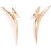 ROYALEAD Triangle Bend Pointed Earrings for Women Girls Minimalist Designs Exaggerated Geometric Accessories 2024 Party Jewelry Gold - Buy Online on GoSupps.com