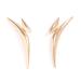 ROYALEAD Triangle Bend Pointed Earrings for Women Girls Minimalist Designs Exaggerated Geometric Accessories 2024 Party Jewelry Gold
