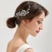 Wedding Hair Accessories Fanvoes Hair Pieces Comb for Brides Bridal-Silver Vintage Headpiece Clip Barrette Jewelry w/Handmade Flower Ivory Pearl Leaf Rhinestone Crystal for Women Girls Bridesmaid - Buy Online on GoSupps.com