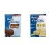Pure Protein Bars - Nutritious Gluten Free Whey Protein Bars (Chocolate Deluxe + Lemon Cake)