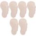 GLEAVI Compact Foot Pads Self-Adhesive High Heel Pads 3 Pairs Anti Slip Stickers for High Heels Heel Pad Pigskin Miss Front Feet Replaceable High Heel Pads High Heel Shoe Inserts