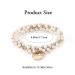 Brinie White Crystal Hair Ties - 3 Pack Elastic Scrunchies with Pearls for Women & Girls - Buy Online on GoSupps.com