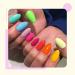 Clou Beaute 8ml Rainbow Neon Gel Nail Polish Set - Pack of 6 Colors in Gift Box | UV/LED Soak Off Nail Gel Varnish in Orange, Red, Blue, Purple, Green - S018 CB-S018 - Buy Online on GoSupps.com