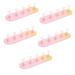 FRCOLOR 5 Sets Nail Practice Holders Nail Displays Nail Fake Nail Holder on Tiles Glue False Fingernails Nail Art Manicure Nail Frames for Nail Polish Oval Nail Stand