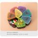 Round Portable Pill Box - Multicolor Week Planner | 7-Sided Medicine Organizer for Daily Reminders - Shop Internationally - Buy Online on GoSupps.com