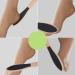 3Pcs Double Sided Foot Scraper - Exfoliating Wooden Handle Callus Remover & Foot Massage Tool (Black Foot Shape) - Premium Pedicure Solution for Smooth Feet - Buy Online on GoSupps.com
