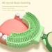 Buy Kids U Shaped Toothbrush - Soft Silicone Brush Head & Fruit Handle | 360 Oral Care for Ages 2-6 - Purple - Buy Online on GoSupps.com