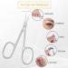 Curved Blade Cuticle Scissors for Women - Multi-purpose Manicure Tool for Nail, Eyebrow, Eyelash, Nose Hair, Dry Skin | Stainless Steel - 1 Pcs - Buy Online on GoSupps.com