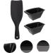 Minkissy 1 Set Hair Coloring Tools Hair Dying Cream Bowl Highlighting Board with Teeth Hair Colour Board Highlight Board for Hair Barber Salon Hairdressing Tools Modeling Abs Balance Board Black - Buy Online on GoSupps.com