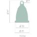 Selenacare Menstrual Cup - Washable Medical Silicone Period Cup Size L (33ml) with Cotton Storage Bag - Eco-Friendly & Comfortable - Buy Online on GoSupps.com