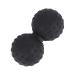 Sosoport Yoga massage ball Self-massage roller leg roller massage device Vibration massage body massage shoulder roll Massage device foam massage acuberic roller pebble gel the shoulder penalty black 12x6.3x6.3cm