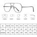 Riccie Multifocal Anti-Blue Light Glasses for Men | Retro Casual HD Readers | Presbyopia Solutions +1.0 to +3.0 - Buy Online on GoSupps.com