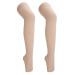 Dekaim Compression Stockings 23 to 32 mmHg Compression Stockings Open Toe Thigh High Graduated Compression Stockings (XXL)