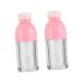 Baluue Flacons De Gloss Vides 10pcs Bouteilles De Brillant En Plastique Transparent Contenants Et Pratiques Rose Voyage Bouchon tanche