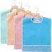 BTSKY 4 Pcs Waterproof Reusable Adult Bibs - Mealtime Protector Bib Set with Crumb Catcher in Pink, Beige, Blue, and Green - Buy Online on GoSupps.com