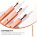 Beaupretty Portable Retractable Lip Brush - Travel Lipstick Applicator for Women & Girls | Warm Orange Makeup Tool - Buy Online on GoSupps.com