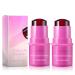 yanshuang Milk Jelly Blush Milk Cooling Water Jelly Tint Milk Jelly Tint Milk Jelly Blush Milk Lip and Cheek Stick Long Lasting Milk Blush Cooling Water Tint Sheer Lip (1 Ounce (Pack of 1) Purple) 0.5 ml (Pack of 2) Purple