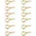 200 Mini Gold Eye Pins Hooks for Jewelry Pendant Making - Threaded Bails Findings - Buy Online on GoSupps.com