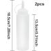 2 Pcs Condiment Bottle Sauce Bottle 8 oz Squeeze Bottles Plastic Squeeze Bottle for Painting Baking Ketchup Olive Oil 250ML - Buy Online on GoSupps.com