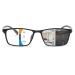 Premium Progressive Multifocal Reading Glasses Photochromic Lens TR90 Black Rectangle Seamless Transition Sunglasses Black 1.5 x