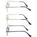 ALWAYSUV Retro Metal Frame Glasses | Classic Round Flat Mirror Decorative Eyewear with Clear Lenses - Buy Online on GoSupps.com