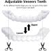 Dentures 2 Pairs Perfect Smile Dentures Veneer Dentures Temporary Dentures for Upper and Lower Jaw for Men and Women - Buy Online on GoSupps.com