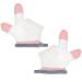 SUPVOX Baby Mittens 1 Pair Finger Sucking Stop Gloves Baby Nail Biting Stop Guard Gloves for Home Outdoor Kids Gloves Pink 10X10CM