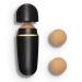 Lazzybeauty Oil Absorbing Volcanic Roller, Portable Reusable Oil-Resistant Face Roller, Oil Control Natural Stone Facial Tool, Suitable for Traveling at Home or Going Conduct for Skin Massage Black