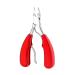 PSGS Toenail Ingrown Nail Art Cuticle Nipper Clipper Edge Cutter Manicure Paronychia Dead Skin Remover Trimming Nail Clipper Pedicure (Color : 822-2 Red)