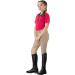 Horze Kids' Short Sleeved Equestrian Sun Shirt - Pink/Peacoat Dark Blue - XL (EU 158-164) | Moisture-Wicking, UV Protection, Mesh Under-Sleeves - Buy Online on GoSupps.com
