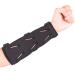 KRATARC Archery Arm Guard Adjustable Protective 3-Strap Accessory Lightweight Hunting Target Shooting Adult Unisex Black length 7''