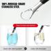 5-Piece Stainless Steel Double-Sided Tongue Scraper Set | Reusable Tongue Cleaner for Fresh Breath | International Shipping Available - Buy Online on GoSupps.com