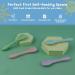 Vicloon Baby Spoons - Set of 4 Silicone Self-Feeding Weaning Spoons for Kids, Toddlers, Children, and Infants - Macarons - Buy Online on GoSupps.com