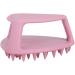 Silicone Face Scrubber Face Exfoliator Cleansing Brush Face Brush with Handle for Men and Women Hair Cleaning Tool Washing Brush Pink - Buy Online on GoSupps.com