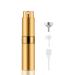 Lil Ray 8ml Portable Mini Perfume Atomizer Refilable Empty Small Spray Bottle for Travel Twist Tpye Pocket Cologne Sprayer Gold